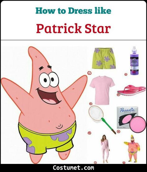 Patrick Costume Spongebob, Patrick Star Costume, Spongebob Squarepants Costume, Sandy From Spongebob, Spongebob Costumes, Spongebob Outfit, Patrick Star Spongebob, Spongebob Costume, 25 Birthday