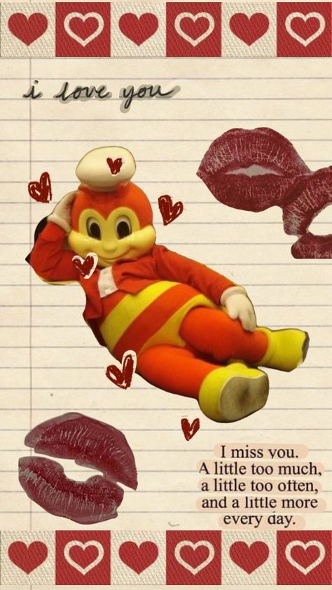 #jollibee #pinoy #ilovejollibee Jollibee Wallpaper, Jollibee Date With Girlfriend, Jollibee Background, Jollibee Aesthetic, Aesthetic Jollibee, Pinoy Aesthetic, Jollibee And Friends, Jollibee Mascot Funny, Jolibee Memes Funny