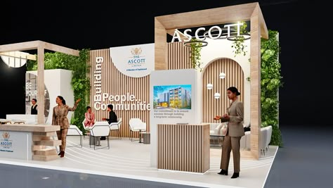 THE ASCOTT LIMITED on Behance Sustainable Exhibition Stand, Stall Decorations, Trade Show Flooring, Podium Design, Glass Partition Wall, Wooden Cladding, Concert Stage Design, Exhibition Stall Design, Stall Design