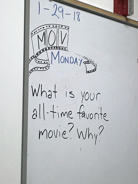 Monday Writing Prompts, Monday Question Of The Day, Monday Whiteboard Prompt, Morning Questions, Whiteboard Prompts, January Writing, Whiteboard Messages, Daily Questions, Music Monday