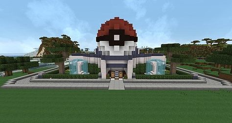 Minecraft Pixelmon House Ideas, Pixelmon House Ideas, Pixelmon House, Minecraft Pokemon House, Pokemon Buildings, Pokemon Minecraft Builds, Minecraft Pokemon Builds, Minecraft Laboratory Ideas, Pokémon Minecraft