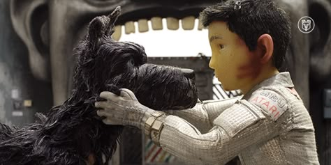 Isle Of Dogs (2018, Wes Anderson) Hug Gif, Wes Anderson Movies, Wes Anderson Films, Dog Movies, Isle Of Dogs, Bryan Cranston, Animation Movies, Pet Tips, Fandom Funny