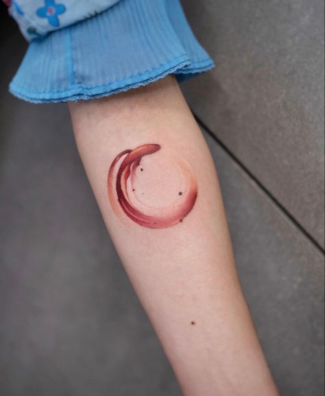 Authenticity Tattoo, Enso Tattoo, Zen Tattoo, Korea Tattoo, Japanese Tattoo Women, Japanese Flower Tattoo, Ring Finger Tattoos, Circle Tattoo, Circle Tattoos