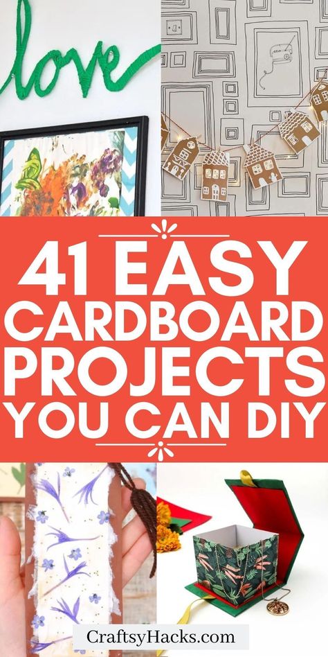 Cardboard And Fabric Crafts, What To Make With Cardboard Boxes, Cover Cardboard Box Ideas, Decorate A Cardboard Box Ideas, Decorate Boxes Ideas Cardboard, Reuse Cardboard Boxes Diy, Cardboard Reuse Ideas, Crafts To Make Out Of Cardboard, Things To Make With Cardboard Boxes Easy