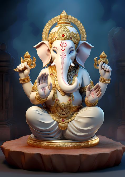 Ganesh Ji Photo, Ganesha Wallpaper, Gods Images, Ganesha Images, Ganpati Photo Hd, Ganpati Songs, Khmer Tattoo, Ganesh Murti, Ganesh Ji Images