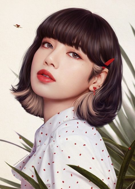 Lisa From Blackpink, Fruit Art Drawings, Pink Wallpaper Girly, Romantic Paintings, Pink Tumblr Aesthetic, Disney Princess Modern, Black Pink Background, Black And White Sketches, Model Face