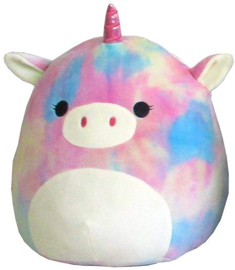 Such a cute unicorn plush - kids would love it #unicorn #plushie #ad Unicorn Bedroom, Unicorn Pillow, Pillow Pals, Cute Squishies, Rainbow Tie Dye, Kawaii Plush, Unicorn Plush, Kawaii Plushies, Rainbow Tie