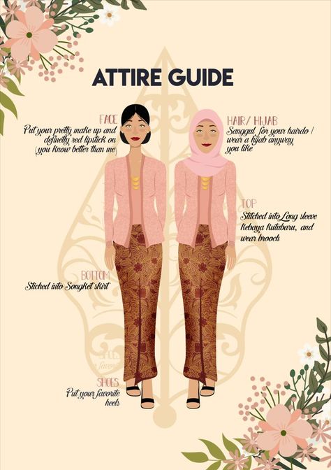 Bridesmaid Kebaya, Attire Guide, Good Vibes Art, Bridesmaid Attire, Simple Bridesmaid Dresses, Blonde Hair Inspiration, Bridesmaid Cards, Wedding Mood Board, Review Produk