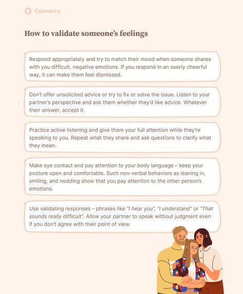 What Is Emotional Validation? And How to Practice It Validation In A Relationship, Validation For Boyfriend, How To Validate Your Partner, How To Validate Someone’s Feelings, Emotional Validation, Validation Quotes, Verbal Behavior, Interpersonal Communication, Life Planning