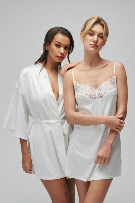 Say "I do" to these bridal lingerie essentials for your wedding day, honeymoon, and beyond. Luxury Summer Wedding Night Intimates, Wedding Lingerie Outfit Night, Bridal Lingerie Set Honeymoon, Chic White Wedding Sleepwear, Modest Lingerie, Wedding Night Slip With Built-in Bra, White Wedding Night Dress With Built-in Bra, White Wedding Lingerie, Bridal Lingerie Set