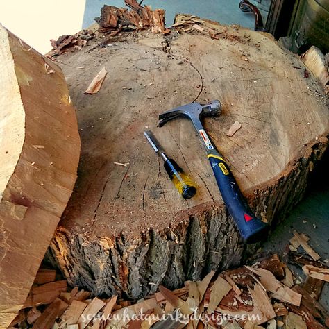 These Tables I Made From Large Tree Slices Make Me Happy! Tree Stump Coffee Table, Stump Coffee Table, Large Wood Slices, Tree Stump Table, Stump Table, Wood Stumps, Diy Side Table, Diy Tumblr, Wood Repair