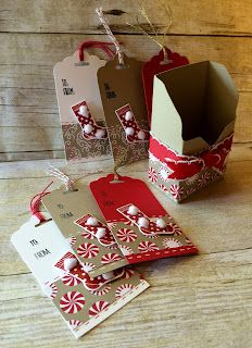 Tags Stampin Up, Stampin Up Weihnachten, Xmas Gift Tags, Christmas Gift Tags Handmade, Xmas Tags, Christmas Craft Fair, Envelope Punch Board, Christmas Paper Crafts, Stampin Up Christmas