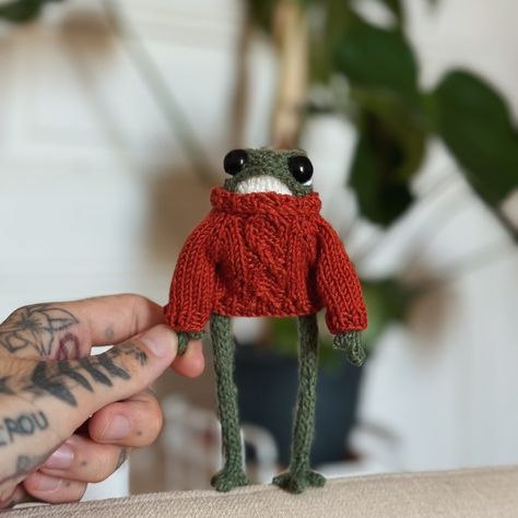 I released that cable sweater pattern a couple days ago!! 🍁🍂🍂 #fallfashion #falldecor #backtoschool #cottagestyle #frog Crochet For Couples, Frog Sweater, Cable Sweater Pattern, Crochet Frog, Cable Sweater, Sweater Pattern, Cottage Style, A Couple, Fall Decor