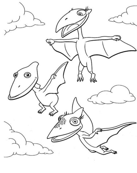 Tiny And Shiny And Don Learn To Fly In Dinosaurus Train Coloring Page Coloring Sun Dinosaur Coloring Sheets, Train Coloring Pages, Dinosaur Train, Dinosaur Printables, Boy Coloring, Dinosaur Images, Dinosaur Pictures, Spring Coloring Pages, Free Coloring Sheets