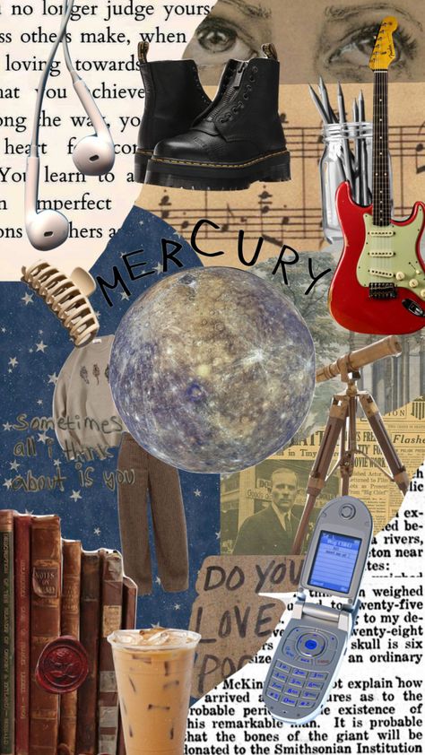 Mercury Astrology Aesthetic, Mercury Core Aesthetic, Virgo Mercury Aesthetic, Ruled By Mercury Aesthetic, Mercury Aesthetic Wallpaper, Mercury Planet Aesthetic, Gemini Core Aesthetic, Astrology Moodboard, Aesthetic Planets