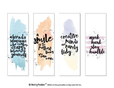 Book Marks Design Ideas, Bookmark Quotes, Make A Bookmark, World Of Printables, Best Short Quotes, Bookmarks Quotes, Free Bookmarks, Best Bookmarks, Free Printable Bookmarks