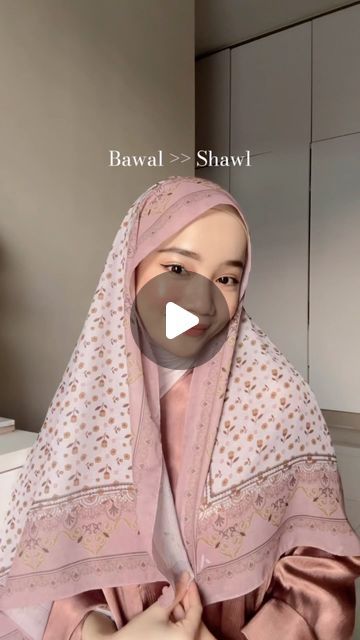 Bawal Style, Tutorial Bawal Style, Tutorial Bawal To Shawl, Shawl Tutorial Hijab, Bawal Tutorial, Tutorial Tudung, Tutorial Tudung Shawl, Tudung Shawl, Shawl Style