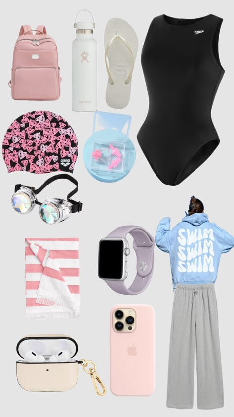 Swim 🩱🤿💗💗 Sporty Girl Aesthetic, Swimmers Life, Swimming Kit, Swimming Equipment, Swimming Classes, Swim Life, Swimming Quotes, Competitive Swimming, Swim Meet