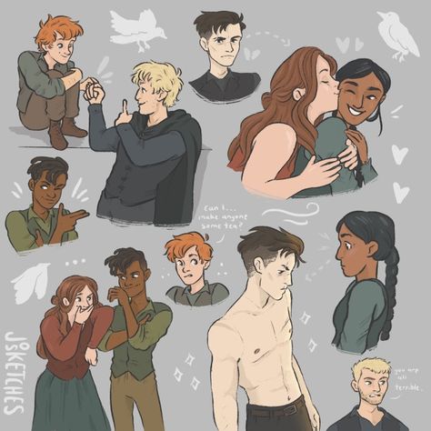 Comfortable Hairstyles For Short Hair, Soc Fanart, Argumentative Antithetical Dream Girl, Six Of Crows Characters, Crow Books, Bone Books, Grisha Verse, The Crows, Crooked Kingdom