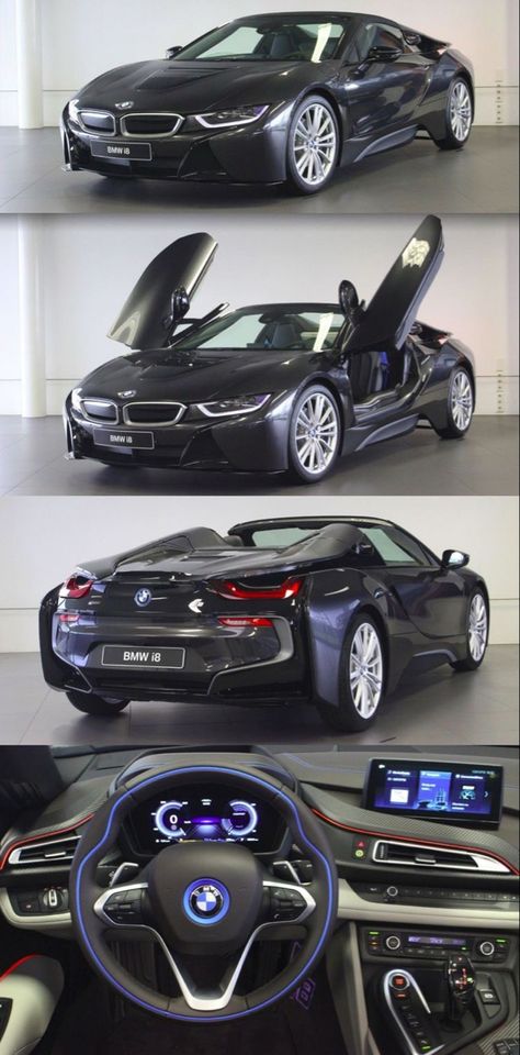 Bmw I8 Roadster Black, Mobil Bmw Sport, Bmw I8 Custom, Bmw I8 Interior, Bmw I8 Black, I8 Bmw, Bmw I8 Roadster, Bmw Roadster, Car Aesthetic Wallpaper