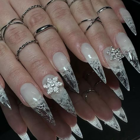 FROZEN 🧊❄️ #winternails #nailsofinstagram #nailtech #nailart #naildesign #gelx | Instagram Frost Nails Winter, Jack Frost Nails, Ice Princess Nails, Icy Winter Nails, Blue Ice Nails, Icy Nails Winter, Iced Nails, Ice Nails Designs, Ice Queen Nails