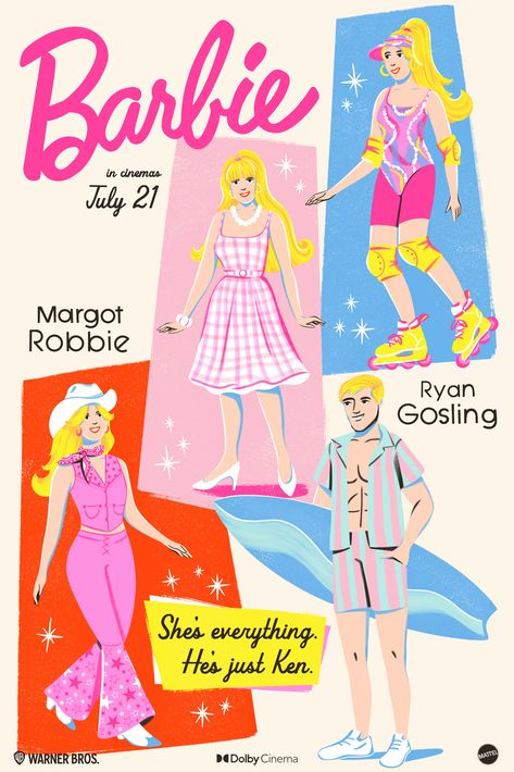 Barbie Movie Poster, Film Barbie, Barbie Poster, Alt Posters, Barbie Film, College Poster, Spirit Week Outfits, Printable Wall Collage, Posters For My Room