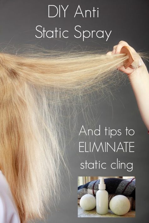 and Getting Rid of Static Cling 6 Static Hair Remedy How To Get Rid, Hair Static Remedy, How To Get Rid Of Static Hair, Static Hair Remedy, Pete The Cat Costume Diy, Diy Hair Spray, Pete The Cat Costume, Cat Costume Diy, Essential Oils For Face