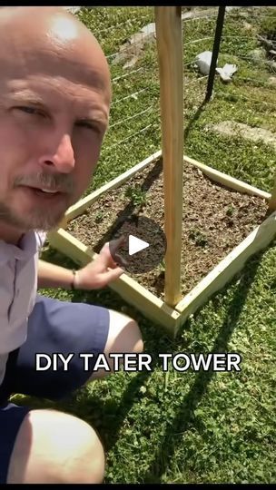 235K views · 16K reactions | How to make your own Potato Tower. This is perfect if you don’t have buckets or mineral tubs to grow them in. 

#potato #potatoes #growyourownfood #food #gardening #garden #homestead #harvest #homesteader #diy #gardenproject #pepper #gardentipsandtricks | Salty Acres Potato Towers How To Make, Vegetable Bucket Gardening, Potato Bucket Diy, Potato Planter Box Diy, Potato Boxes Diy, Potato Growing Containers Diy, Potato Gardening Ideas, Growing Potatoes From Potatoes, Potato Box Garden