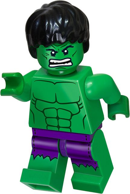 "I have a secret, I'm always angry" Lego Hulk, Lego Learning, Hulk Party, Lego People, Lego Marvel Super Heroes, Avengers Party, Hulk Avengers, Lego Minifigs, Lego Man