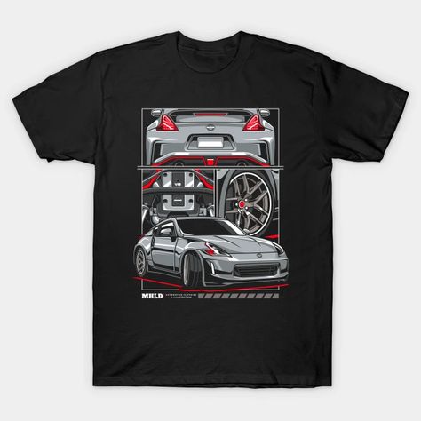 370Z Sports Car - Automotive Apparel - T-Shirt | TeePublic Car Automotive, Automotive Apparel, Nissan 370z, Jdm, Nissan, Sports Car, Sports, T Shirt