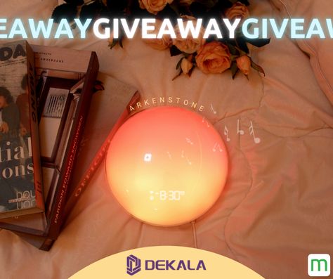 Enter to win an Arkenstone Smart Clock from Dekala worth $109.99 Colorful Disco Party, Gradient Lighting, Friendship Lamps, Sunrise Alarm, Color Changing Lamp, Emergency Flashlight, White Noise Sound, Sunrise Alarm Clock, Colorful Lighting