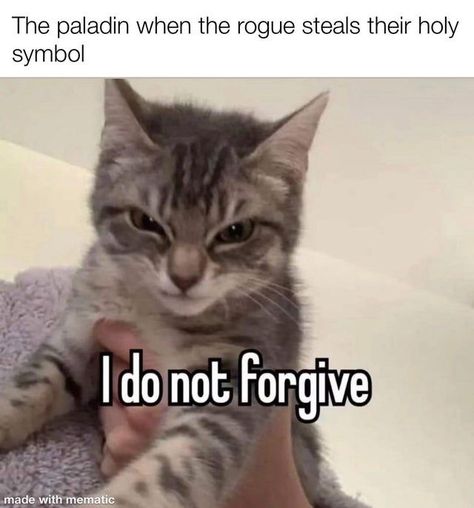 Why do we not see as many cleric and rogue memes? #dnd #memes #tabletop #ttrpg Dnd Rogue, Rogue Dnd, Dnd Cleric, Holy Symbol, Dnd Memes, Paint Palette, Dungeons And Dragons, Dumb And Dumber, Funny Memes