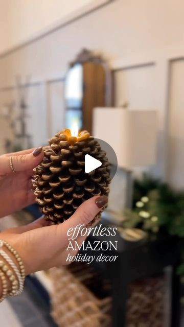 Faux Candles, Pine Cone Candles, Party Gift Ideas, Family Gift Ideas, Winter Decorations, Winter Home Decor, Left Out, Holiday Home Decor, Store Display