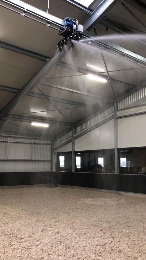 Luxury Equine Facility, Dream Stables Luxury, Modern Stables Horses, Horse Training Facility, Horse Barn With Indoor Arena, Horse Yard Ideas, Horse Barn Organization Ideas, Indoor Arena Horse, Barn Ideas For Horses