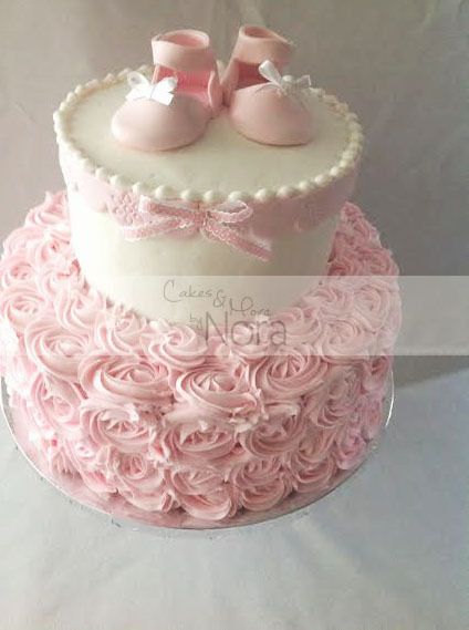 Baby Shower Cakes Girl, Shabby Chic Baby, Chic Baby Shower, Baby Shower Girl, Shabby Chic Baby Shower, Shower Bebe, Baby Shower Princess, Girl Cake, Baby Shower Food