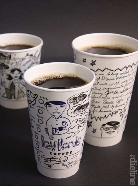 doodle cups! Coffee Branding Design, Cafe Logos, Coffee Study, Coffee Brand, Coffee Shop Aesthetic, Cups Of Coffee, Coffee Store, Coffee Cup Design, Enjoy Coffee