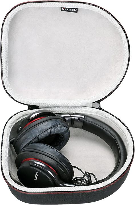 Sennheiser Headphones, Headphones Case, Earbud Holder, Sony Headphones, Headphones Black, Headphone Case, Audio Technica, Travel Storage Bag, Black Headphones