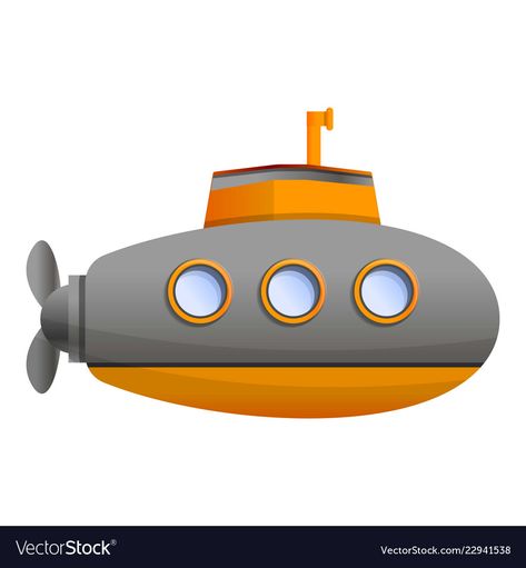 Submarine Cartoon, Cartoon Style, Vector Icons, Transparent Png, Cartoon Styles, Submarine, Png Images, Adobe Illustrator, White Background