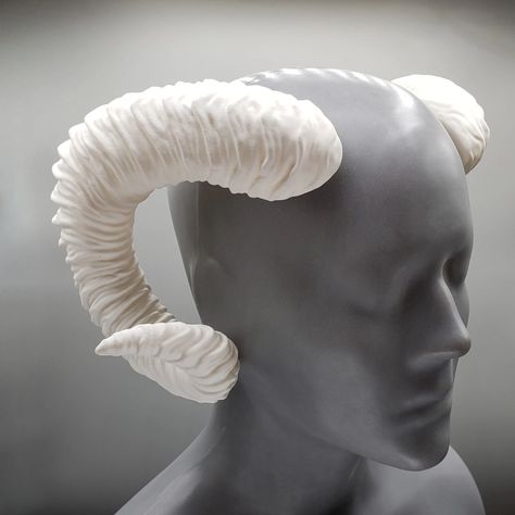 Eden Character, Fantasy Features, Female Drawing Base, Small Headband, Custom Headbands, Ram Horns, Grand Junction, Diy 3d, Black Headband