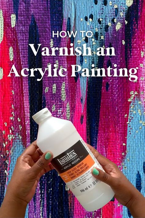 Want to learn how to varnish a painting? Check out this art tutorial where I walk through how to use varnish to finish an acrylic painting. This is a vital acrylic painting technique to learn if you want to keep your art looking vibrant and fresh for years to come! How To Varnish An Acrylic Painting, Paint Over Canvas Painting, Abstract Painting Techniques Tutorials, Tutorial Acrylic Painting, Art Journaling Supplies, Palette Painting, Vibrant Paintings, Decoupage Decor, Acrylic Art Projects