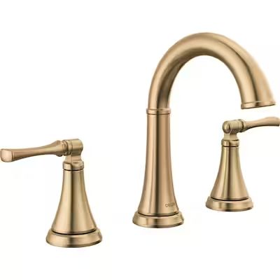 Bathroom faucets at Lowes.com: Search Results Champagne Bronze Bathroom, Delta Bathroom Faucets, Gold Bathroom Fixtures, Delta Champagne Bronze, Gold Bathroom Faucet, Shop Bathroom, Bronze Bathroom, Downstairs Bathroom, Widespread Bathroom Faucet