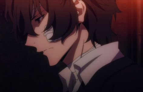 Dark Era, Dazai Osamu Anime, Osamu Dazai, Bungou Stray Dogs Characters, Dog Icon, Dazai Bungou Stray Dogs, Dazai Osamu, Side Profile, Stray Dogs Anime