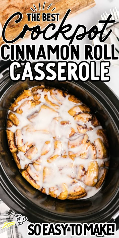 Crockpot Pumpkin Cinnamon Roll Casserole, Crockpot Apple Cinnamon Roll Casserole, Crockpot Cinnamon Rolls Overnight, Peach Cobbler Crockpot Recipe With Cinnamon Rolls, Overnight Breakfast Casserole Crockpot Cinnamon Rolls, Apple Pie Cinnamon Rolls Crockpot, Grands Cinnamon Roll Casserole, Crockpot Cinnamon Rolls With Apples, Cinnamon Rolls In Crockpot