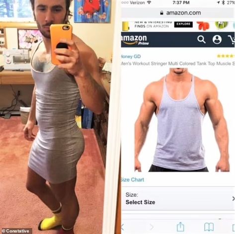 Hilarious pictures show online orders gone wrong with one man buying a miniature rug | Daily Mail Online Online Shopping Fails, Expectation Vs Reality, Hannah Montana, Gone Wrong, Muscle Tank Tops, Bored Panda, Gotham, Funny Photos, I Got This