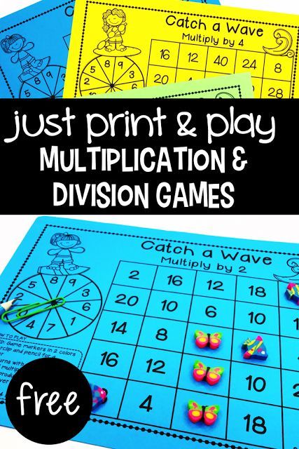 Make practicing multiplication and division fun with these engaging partner games! Reduce frustration and learning struggles and get 20 FREE games to download and take to your class! Use them for free time, homework, fast or early finishers, centers or stations. Great printables for your 3rd, 4th grade, or home school students. Your class will enjoy mastering the basic math facts with these activities. {third, fourth graders, freebie} #mathpracticegames Games To Download, Division Games, Partner Games, Math Division, Math Intervention, Ten Frames, Third Grade Math, Math Methods, Math Workshop