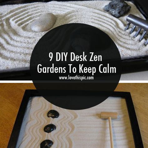 9 DIY Desk Zen Gardens To Keep Calm diy garden zen garden garden gardening garden ideas Zen Garden Mini, Desk Zen Garden, Diy Desks, Backyard Garden Beds, Dream Backyard Garden, Shade Garden Design, Mini Zen Garden, Backyard Garden Layout, Zen Gardens