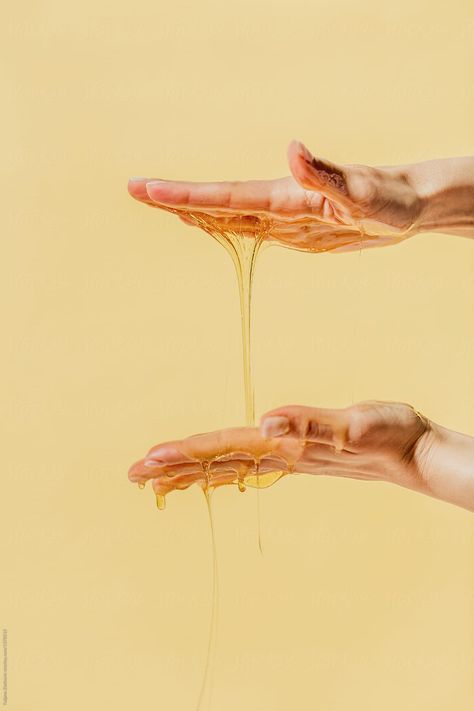 Hands with honey Honeycore Aesthetic, Photography Person, Brow Business, Matthew Stone, Tracing Pictures, Wax Studio, Honey Art, Person Photography, Sugaring Hair Removal