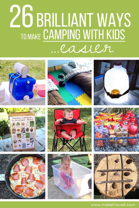 25 Brilliant Ideas To Make Camping with Kids Easier | via www.makeit-loveit.com