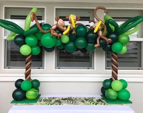 Jungle Birthday Balloons, Jungle Theme Balloon Arch, Jungle Balloon Garland, Jungle Balloon Decorations, Jungle Theme Balloon Decoration, Safari Balloon Decorations, Jungle Balloon Arch, Safari Balloon Arch, Safari Balloons