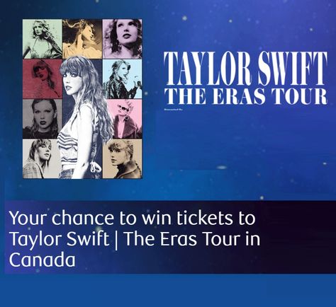 🎉Contest ALERT🎉    Win tickets to Taylor Swift The Eras Tour, includes flights and hotel   here 👉👉   https://www.contestscoop.com/avion-rewards-contest/     Good luck!~ 🍀   #contestscoop #CAN🇨🇦 #sweepstake #giveaway #canadacontest #canadiangiveaway   see more at  👉 ContestScoop .com Eras Tour Giveaway, How To Get Eras Tour Tickets, Taylor Swift Eras Tour Tickets, Taylor Swift Tickets, Cash Gift Card, Online Contest, Win Cash Prizes, Win Tickets, Online Sweepstakes